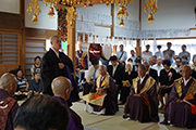 和玄禅士入寺式
本堂でのお勤め